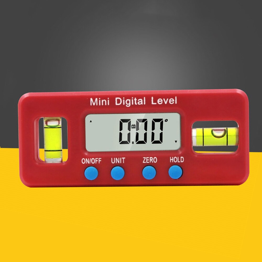 360 Degree Precision Mini Digital Protractor Inclinometer With Magnet Base With Magnet Base Angle Protractor Measuring Tools