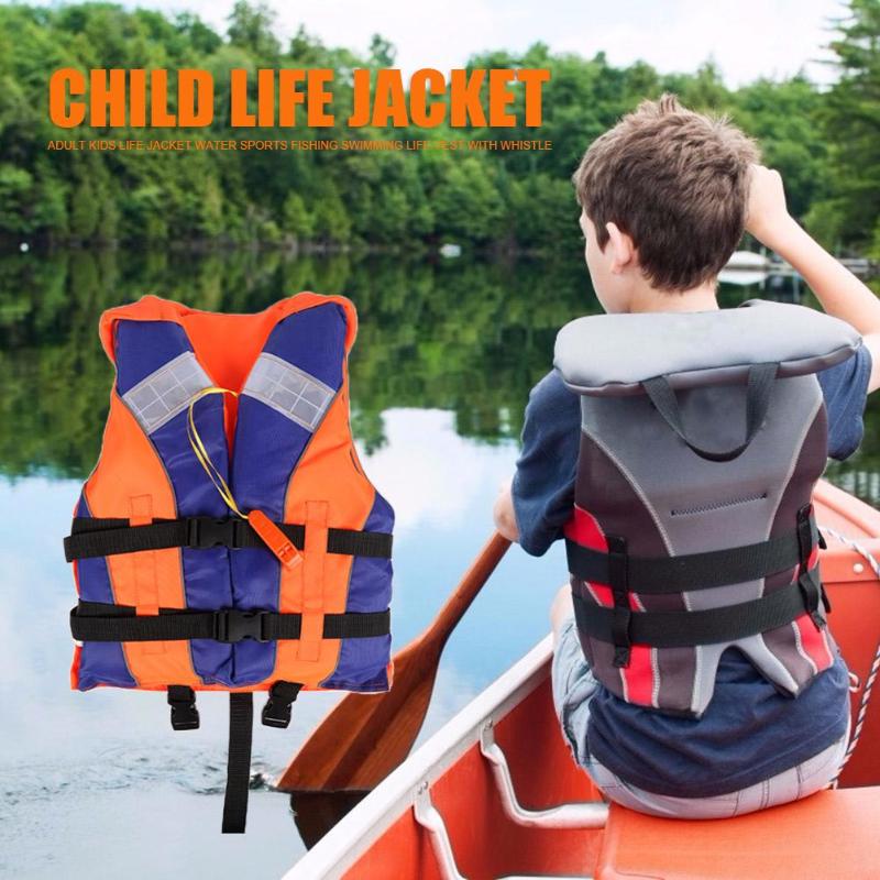 Erwachsene freundlicher Schwimmweste Angeln Bootfahren Driften Leben Jacke mit Pfeife