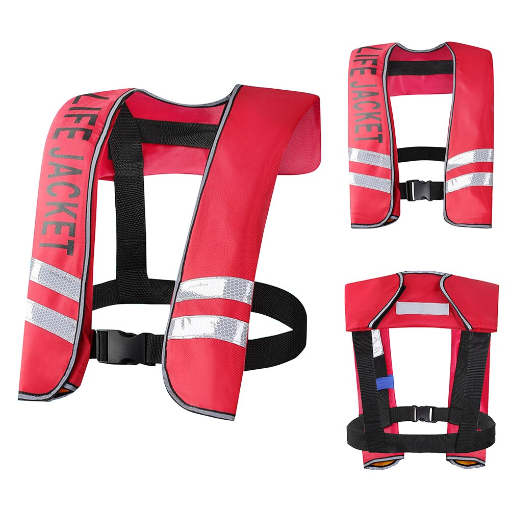 Inflatable Adults Life Jacket Adult Life Vest Safety Float Suit for Water Sports Kayaking Fishing Surfing Canoeing Jacket