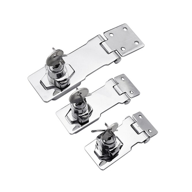 Zinc alloy Plating Self Locking Security Hasp Staple with not universal 2 Keys Lock Shed Cupboard Padlock Door locks