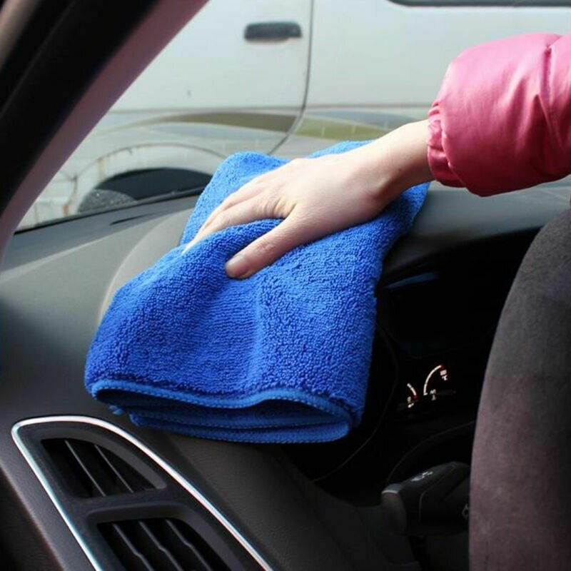 70 x 30cm renseklud mikrofiber bilvask håndklæde bilvoks voks polering tørring detalje bilpleje køkken husarbejde håndklæde