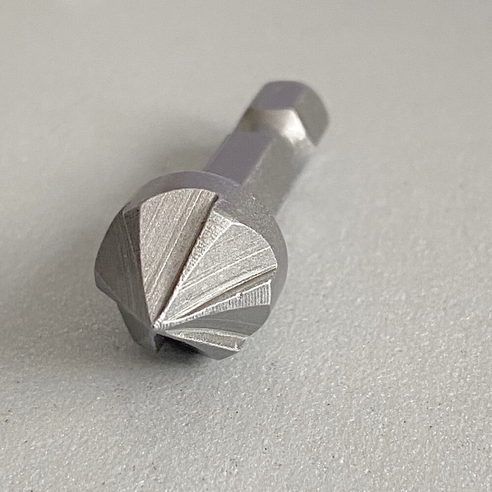1pcs 90 Degree Countersink Drill Chamfer Bit 1/4" Hex Shank Carpentry Woodworking Angle Point Bevel Cutting Cutter Remove Bur