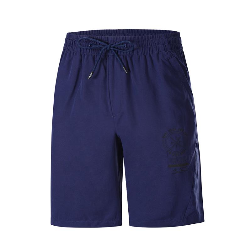Li-Ning Men Wade Series Sports Walk shorts Loose Fit Breathable 100% Viscose Adjustable LiNing Sport Bottoms AKSP075 CAMJ19:  AKSP075-2H / M