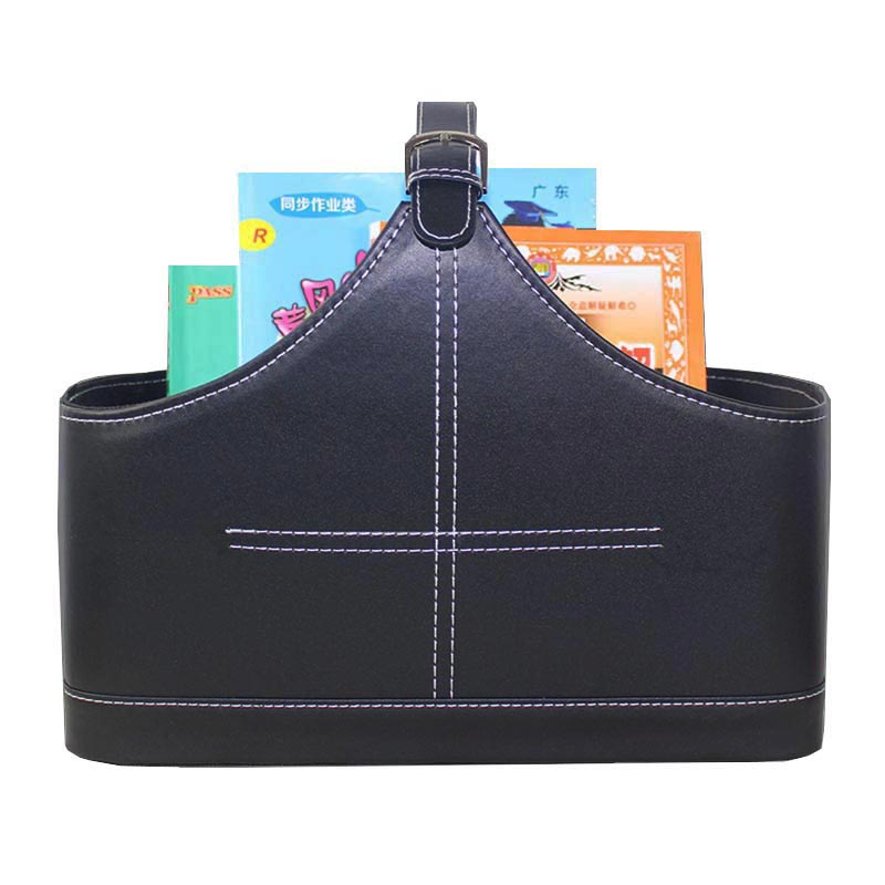 Förvaringskorg i imiterat pu-läder, bärbar förvaringskorg för frukt