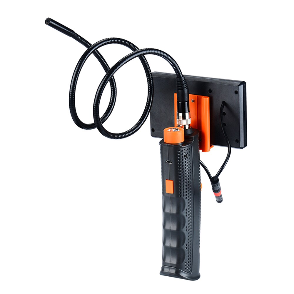 Industrial Endoscope 4.3in Screen High Definition Display Micro-Inspection Camera Industrial Pipeline IP68 Waterproof Metal Tube