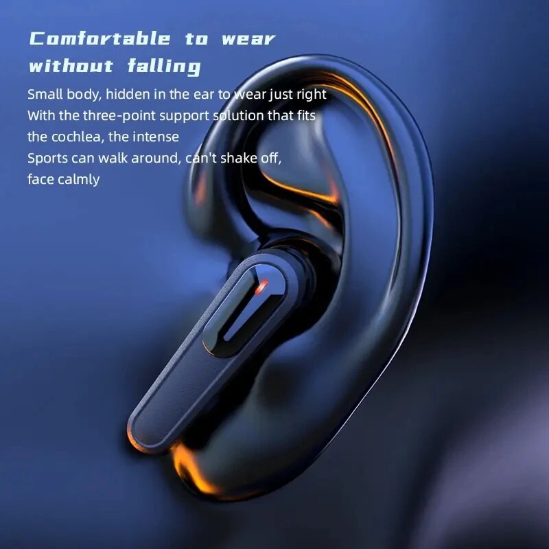 PRO80 Stéréo Bluetooth Casque TWS5.1 Intelligent Tactile LED Numérique Affichage Cool Souffle Lumière Jeu