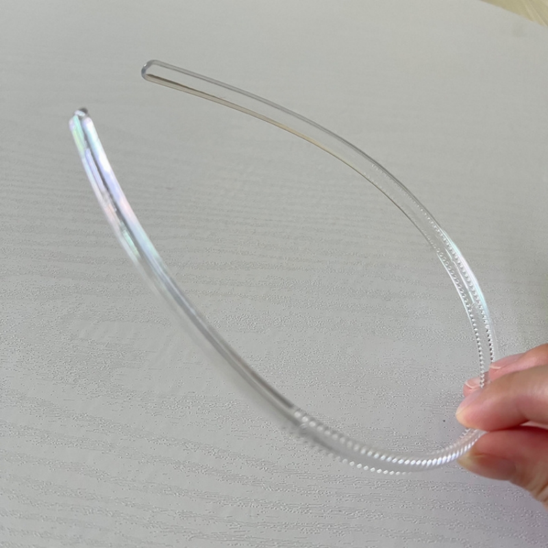 3pcs 8mm/12mm/20mm Clear Plastic Headbands With Teeth Plain Transparent Hairbands for DIY Women Hair Accessories Raw Hair Hoops: GRAY