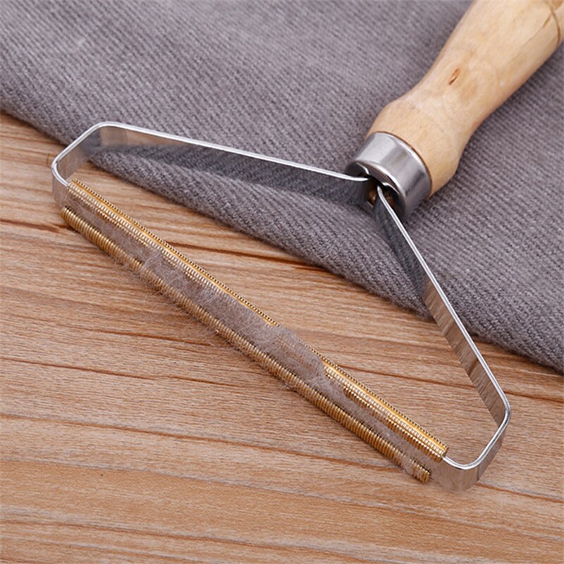 Raspador de pelo Manual portátil, afeitadora de lana, herramienta de cepillo depilatorio, agente de eliminación de felpa de punto, maquinilla de afeitar de doble cara para alfombra