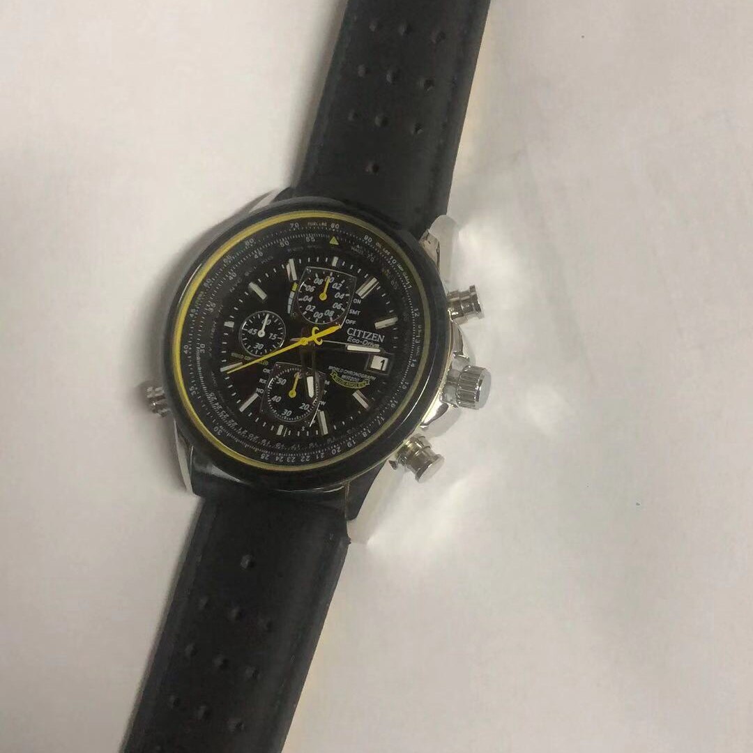 Heren Blue Angels World Chronograph Horloge Luxe Japan Quartz Horloges Business Paar Casual Staal/Lederen Band Horloge