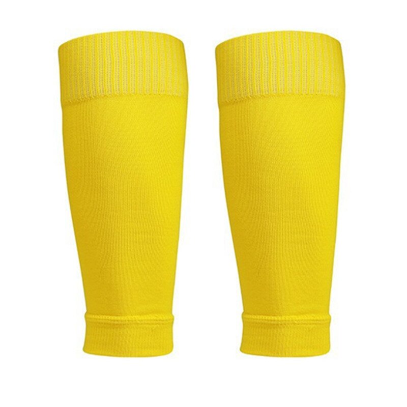 Football sockets fixed set football socks men's Leggings sock sock insert board adult competition protective socks: Yellow