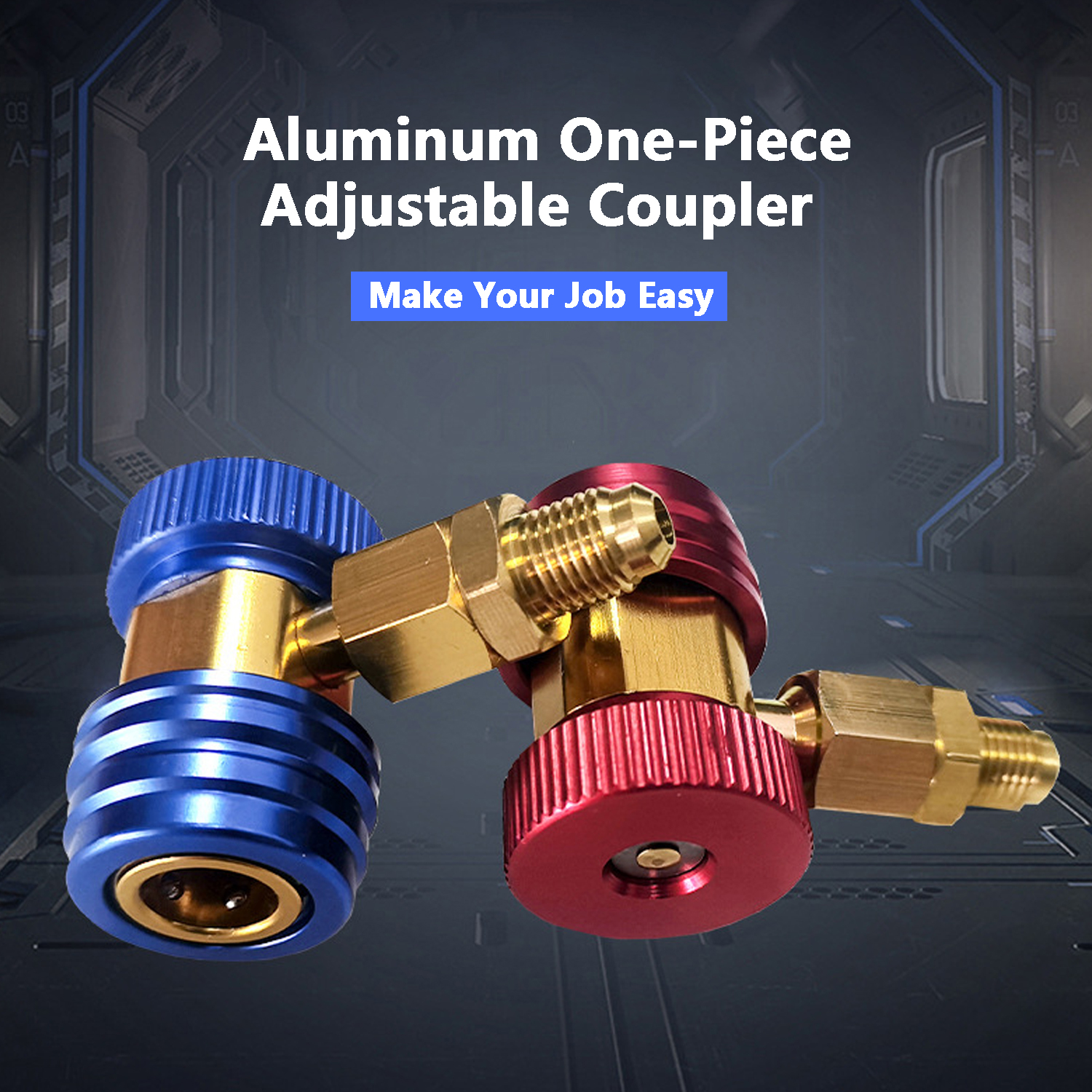 NEUE Freon R134A H/L Auto Auto Schnell Koppler Stecker Durcheinander Adapter Klimaanlage Kältemittel Einstellbare AC vielfältig Messgerät