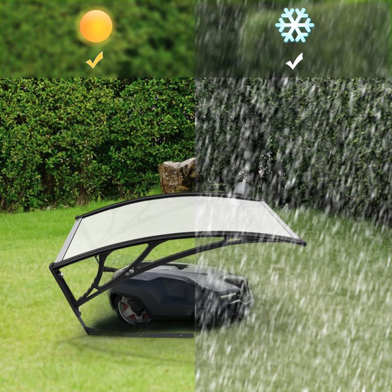 1pcs Awnings Garage Roof For Robot Lawn Mower 100×78×50cm Lawn Mower Parts Easy To Assemble Outdoor Garden Supplies HWC: Default Title