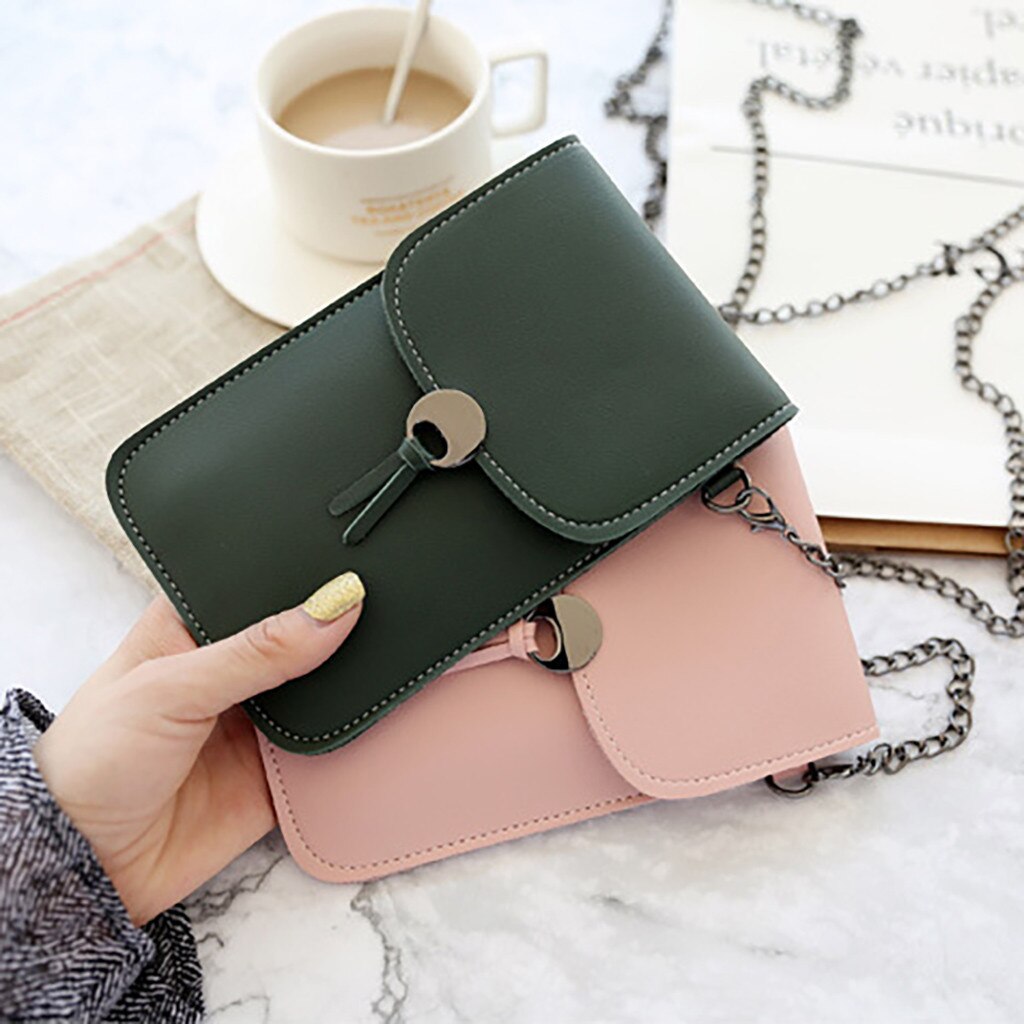 Touch Screen Mobile Phone Bag Wallet Transparent Metal Change Bag Women Sipmple Function Compatible Shop Bag