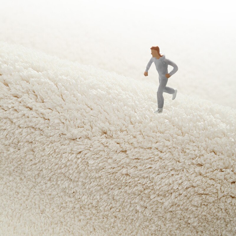 Stokfiguur vloermat vloerkleed kamer deurmat slaapkamer nachtkastje pluizig tapijt lam kasjmier antislip lange matten thuis tapijt