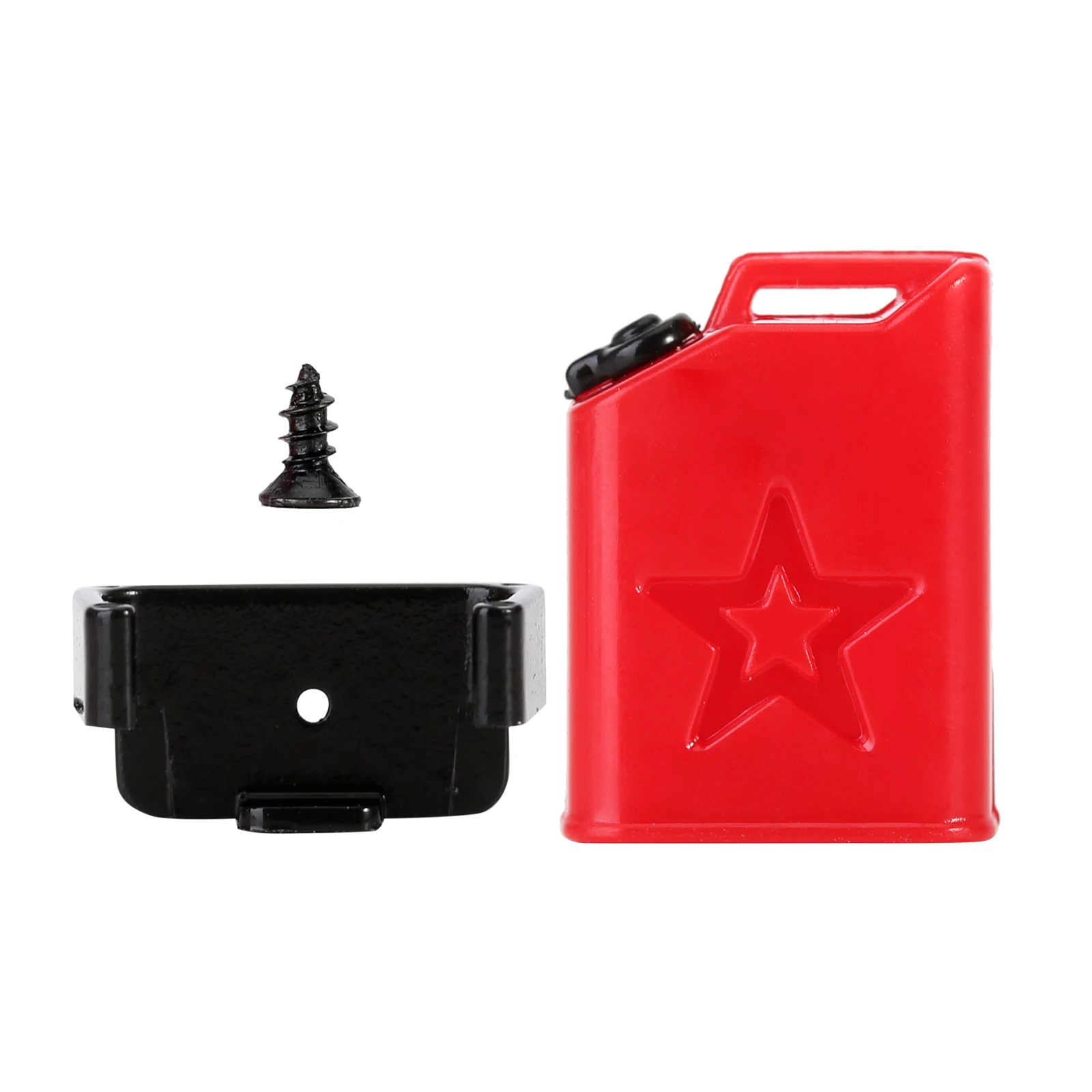 INJORA-extintor de incendios con decoración moldeada, pala para tanque de combustible, tambor de aceite para coche trepador de control remoto TRX4M SCX24 FCX24 Enduro24 1/18 1/24: Blanco