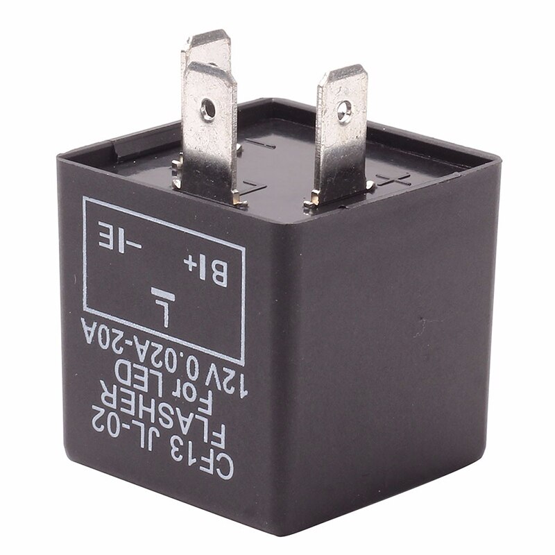 3 Pins Motorfiets Led Flash Relais Verstelbare Frequentie Vierkante Knipperende Led Flasher Relais Motorfiets Flash Relais Richtingaanwijzers 12V