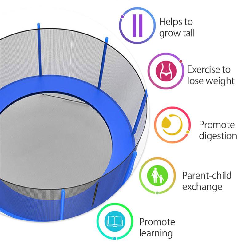 Outdoor Trampoline Protective Net Durable Replacement Anti-Fall Safety Net for Trampoline Garden Trampoline Replacement Net