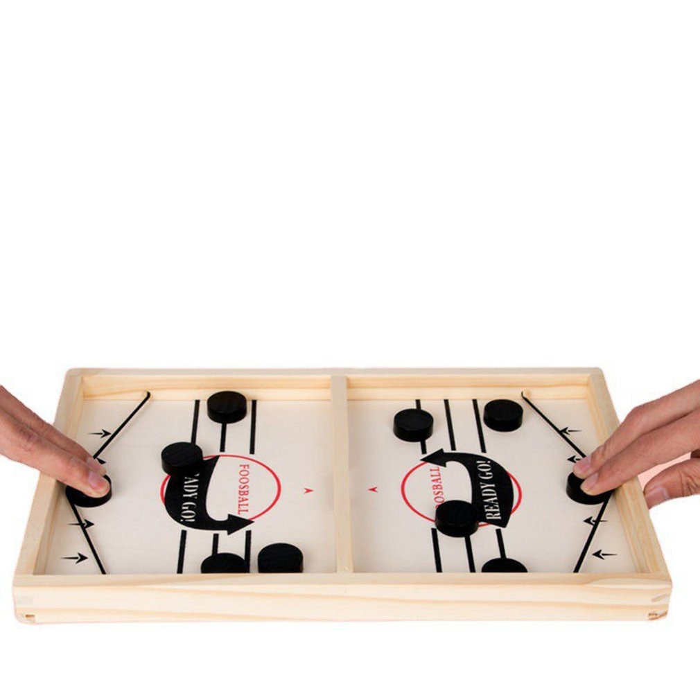 Trähockeyspel barns lätta och kompakta hockeyspel i trä perfekt för alla typer av fester