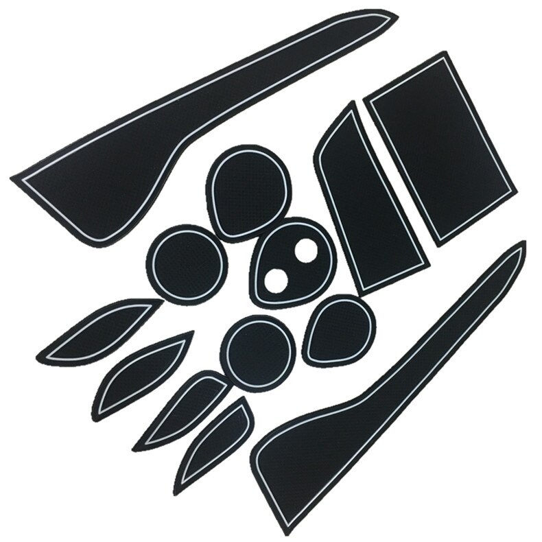 Voor Toyota CHR C-HR accessoires Poort slot pad antislip Cup pad rubber Deur Groef Mat Interieur decoratie trim