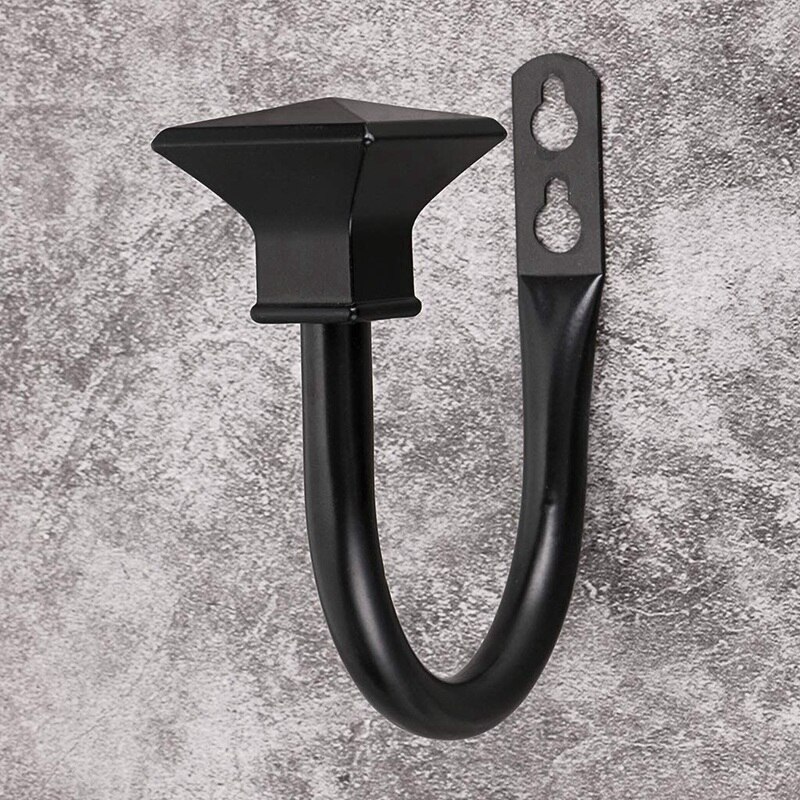 Zestaw 2 kwadratowych metalowych ozdobna zasłona trzymająca plecy, naścienne okna draperie Tiebacks robić sypialni, salonu, biura w