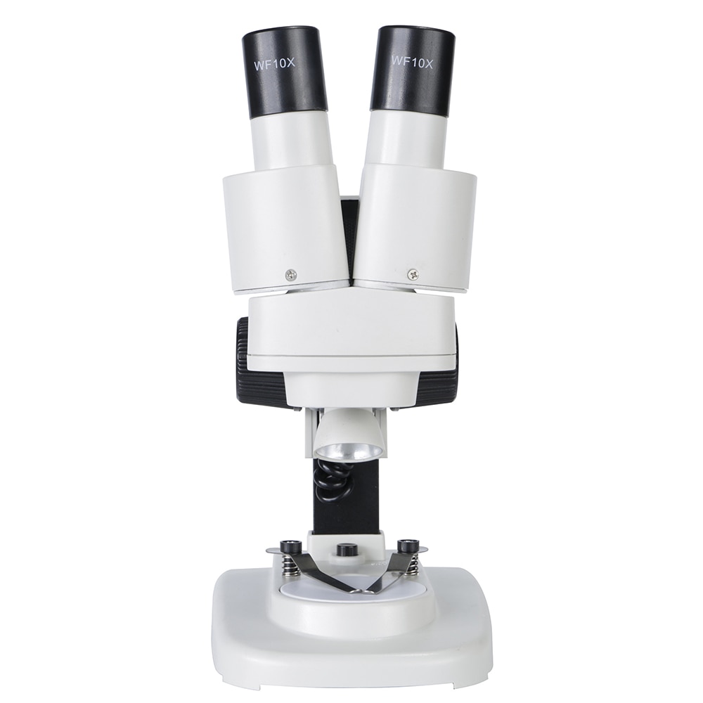 Métal 20X LED enfants Microscope loupe biologique binoculaire Microscope expérience scientifique loupe microscopique