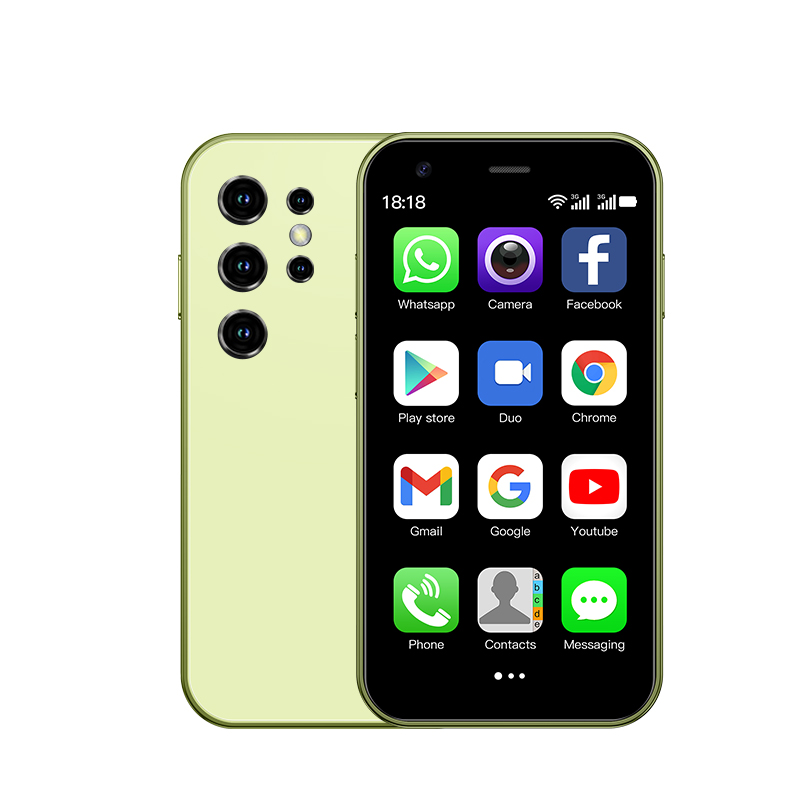 Mini 24: Mini smartphone de 3,0 pulgadas, interior potente, varios colores a elegir, perfecto para amigos: YELLOW