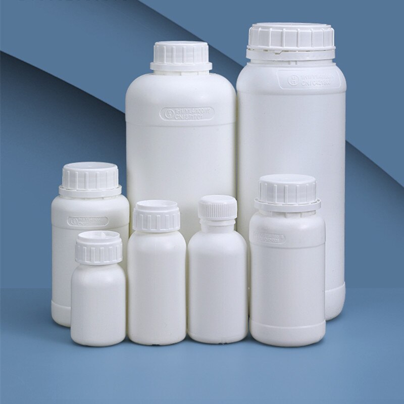 1PCS Round Reagent Bottles Empty Pesticide Bottle with Lid HDPE Material Refillable Bottle