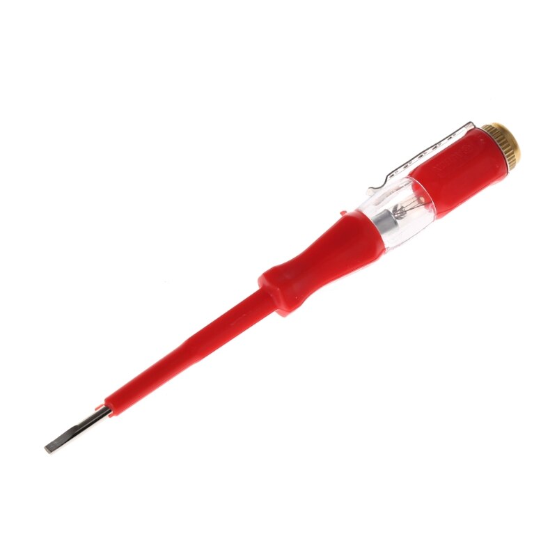 Färgglad testpenna bärbar platt skruvmejsel elverktyg verktygslampa 72xd