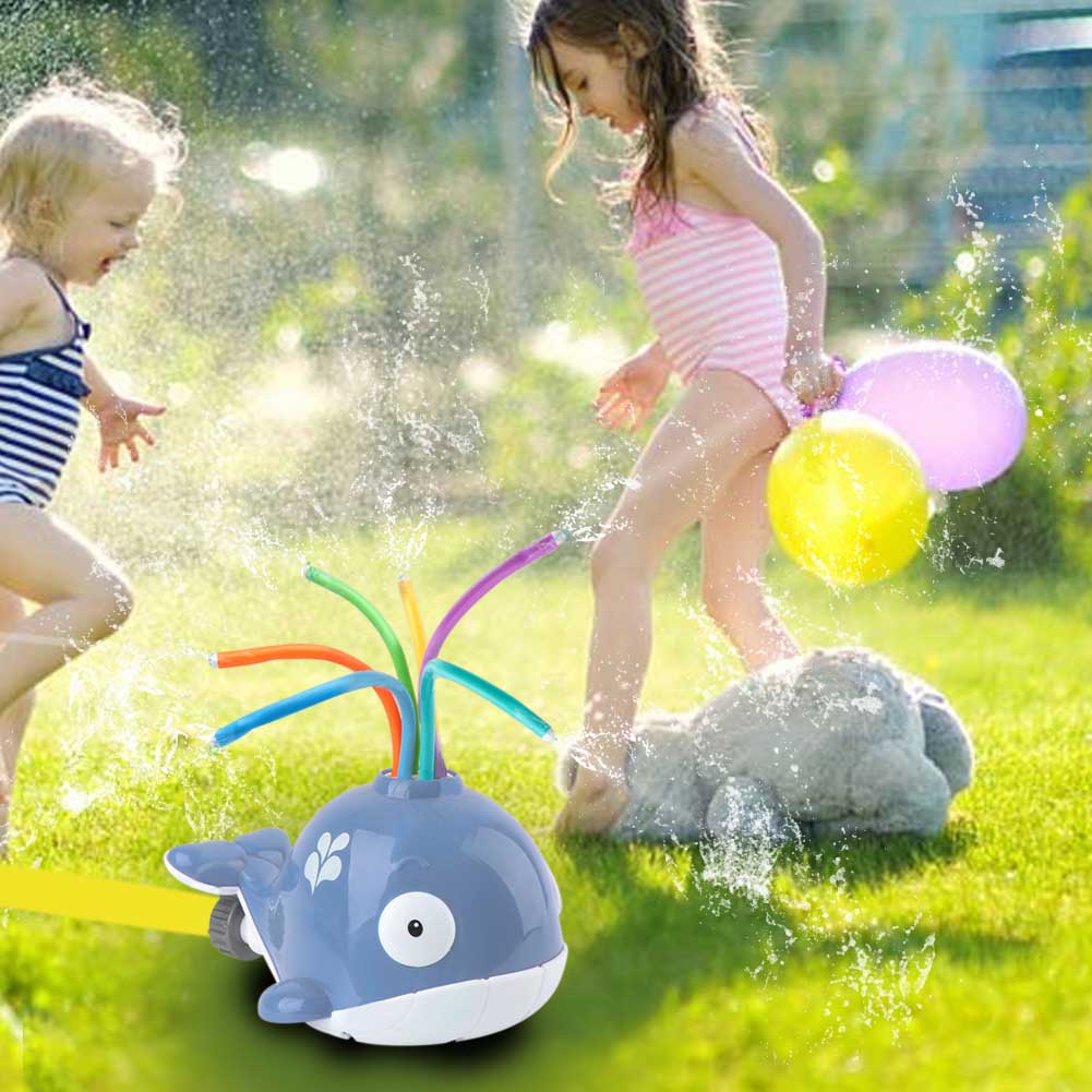 Animaux de compagnie arrière-cour jeu de douche en plein air jouer avec des Tubes de mouvement natation maison pelouse pour enfants en bas âge famille eau arroseur jouet dessin animé