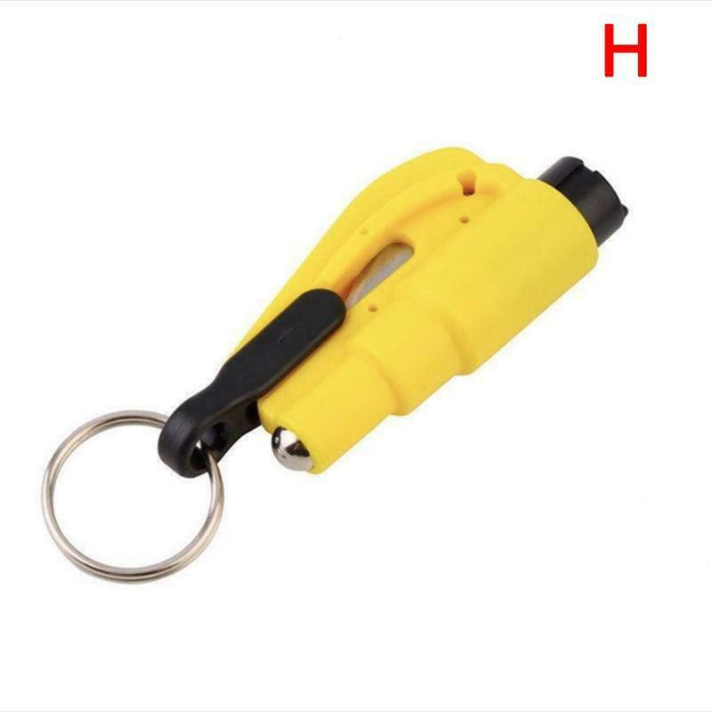 Drie-In-een Veiligheid Hamer Auto Ontsnappen Hamer Artefact Mini Multifunctionele Gebroken Glas Window Breaking Apparaat Voor Auto: Yellow