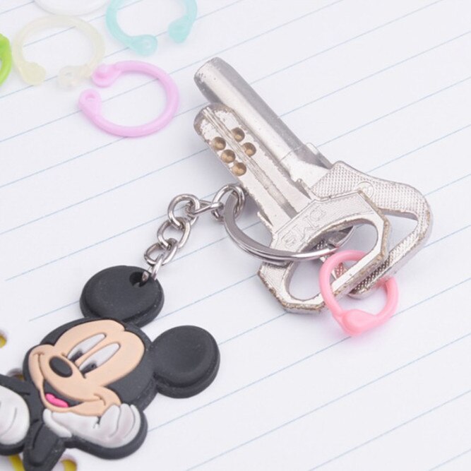 SHARKBANG S/L/XL Candy Color Loose Leaf Binder Book Rings 8/16/30pc In Transparent Box Buckle Rings Stationery Supplies