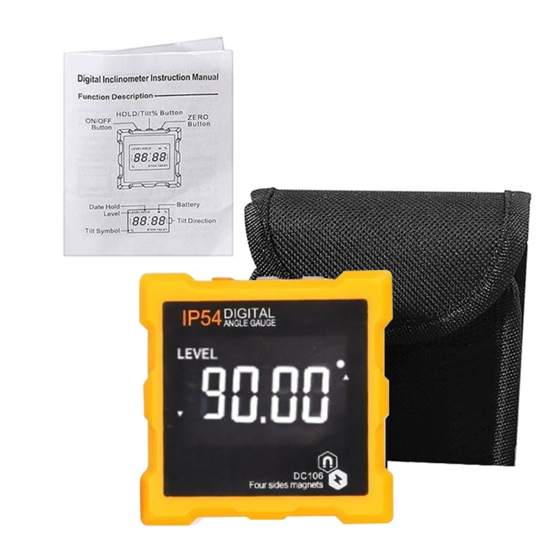 50LB Digital Level Box Protractor Angle Finder Level Gauge Bevel Gauge Inclinometer with Magnetic Based Backlight Waterproof