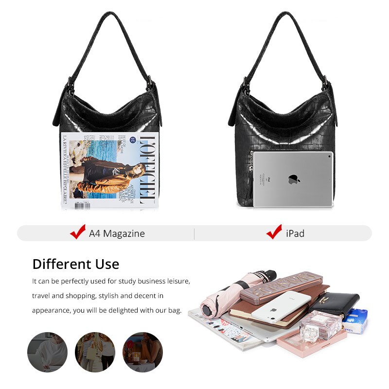 Realer handbags women shoulder bags for Ladies Hobos big capacity Tote bags female luxury women bag