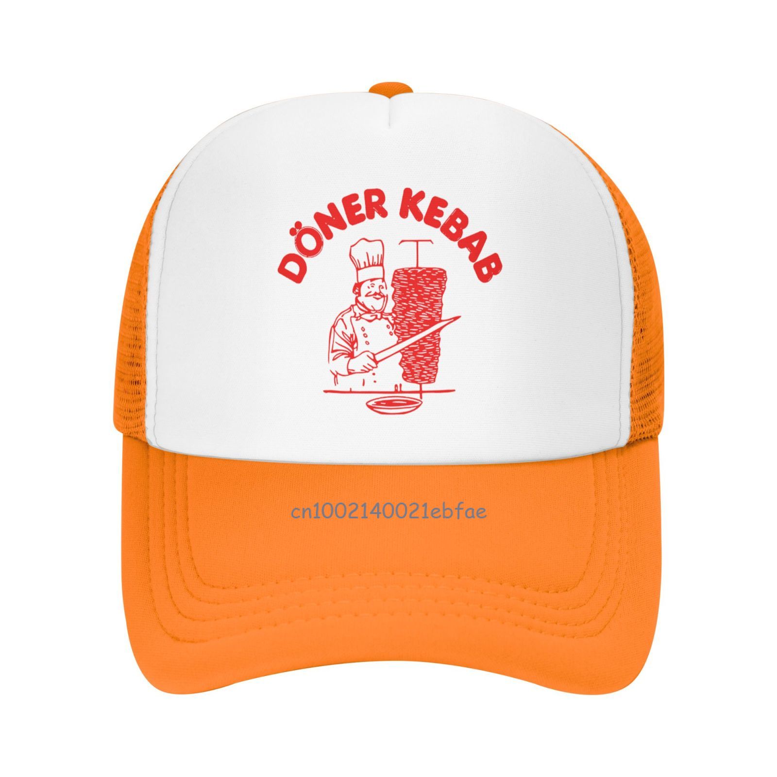 Funny Doner Kebab Baseball Cap Summer Breathable Mesh Caps Unisex Sun Protection Fishing Hats Adjustable Snapback Hat: army green