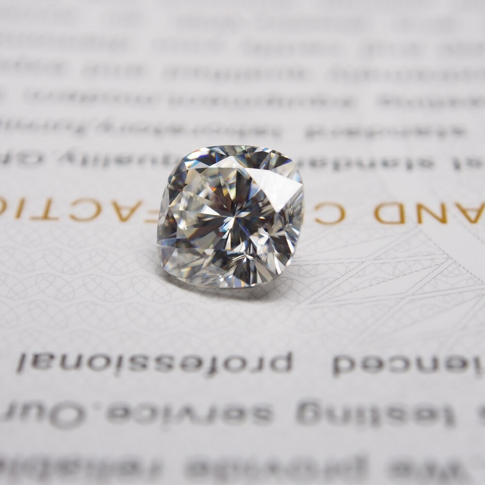3.5*3.5mm def pudeskåret hvid moissanit sten løs moissanit diamant 0.19 karat moissanit