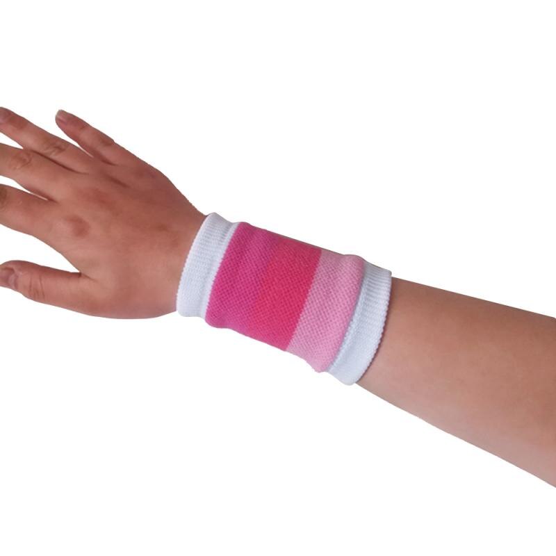 Dames dunne pols yoga fitness hardlopen pols kleur sport dun gedeelte gebreide polsband ventilerende pols: Type 8