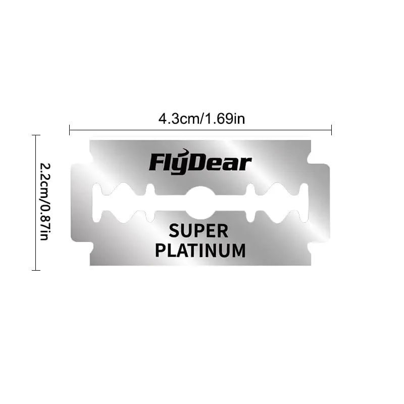 scheermes Roestvrij staal dubbelbladig scheermes Scheermes Ouderwets scheermes handmatig scheren voor mannen scheermesje scheermes