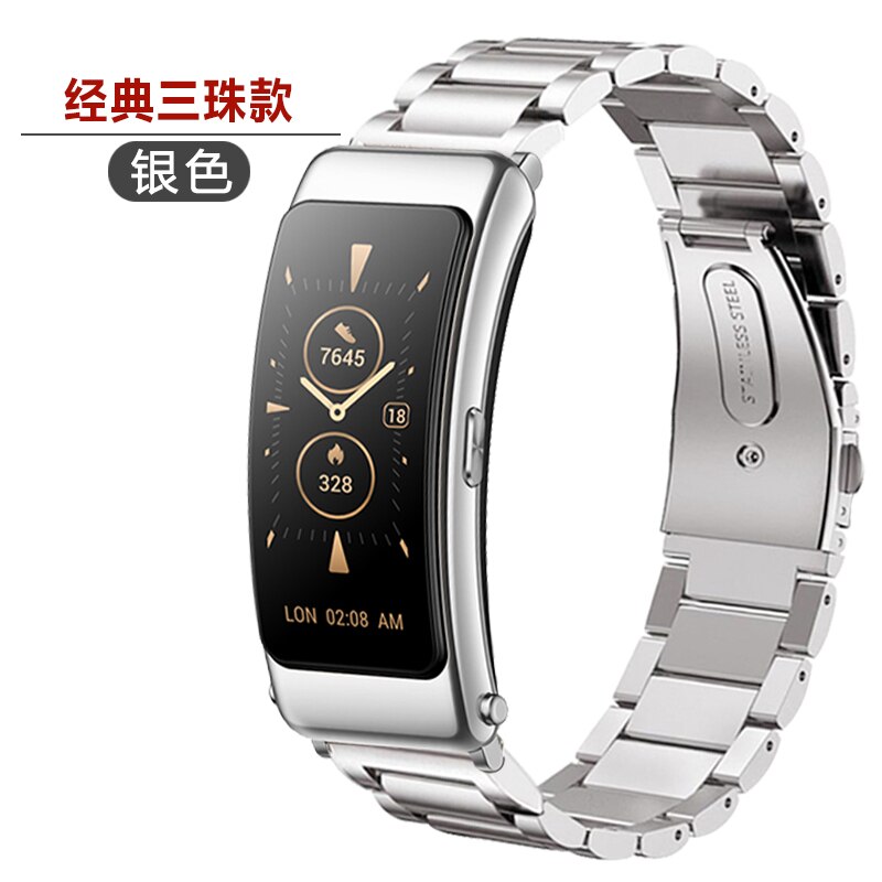 Metall strap Für Huawei talkBand B6 Strap B6 B3 uhr 16mm Edelstahl strap für huawei B6 band Armband zubehör correa