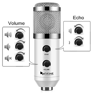 Fifine USB Mikrofon, Stecker & abspielen Kondensator Mikrofon Für PC/Computer Podcasting eine linie treffen selbst studioRecording (K056)