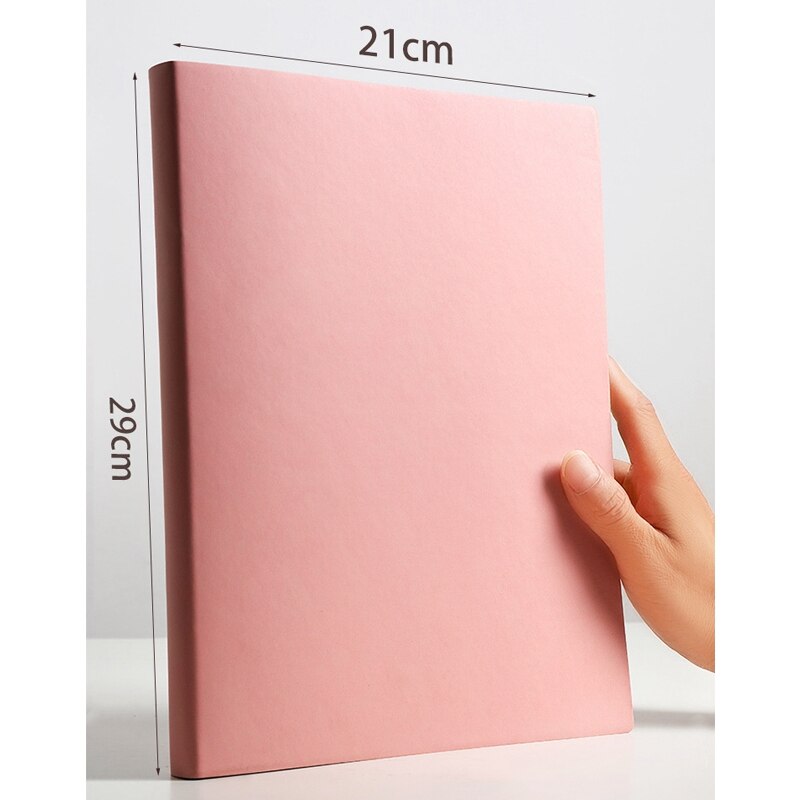 A4 Three Color Notebook Large Thicken 416 Pages Diary Business Memopad Super Thick Writing Planner School Homework Journal Note