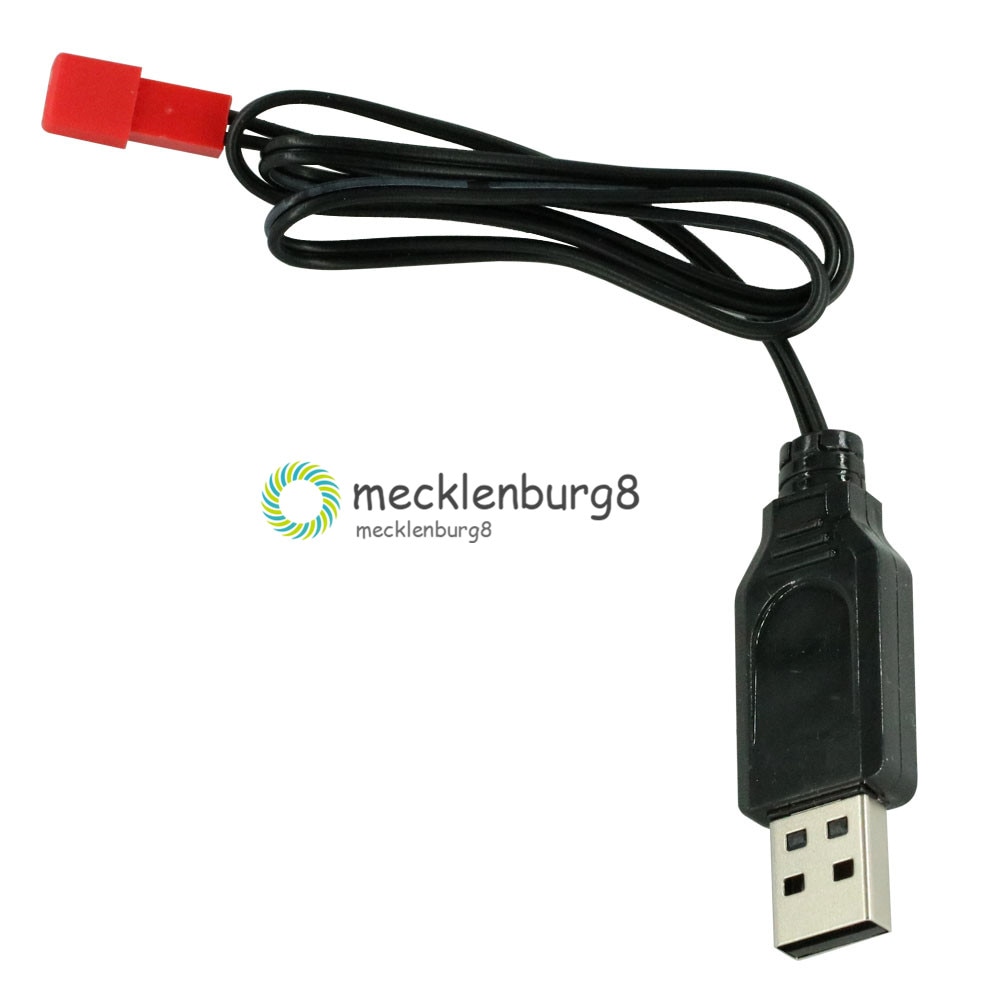 3.7V 500mA Uitgang 1S Lipo Lithium Batterij Usb-kabel Lader Rood JST Vrouwelijke Hoofd voor Lipo Batterij