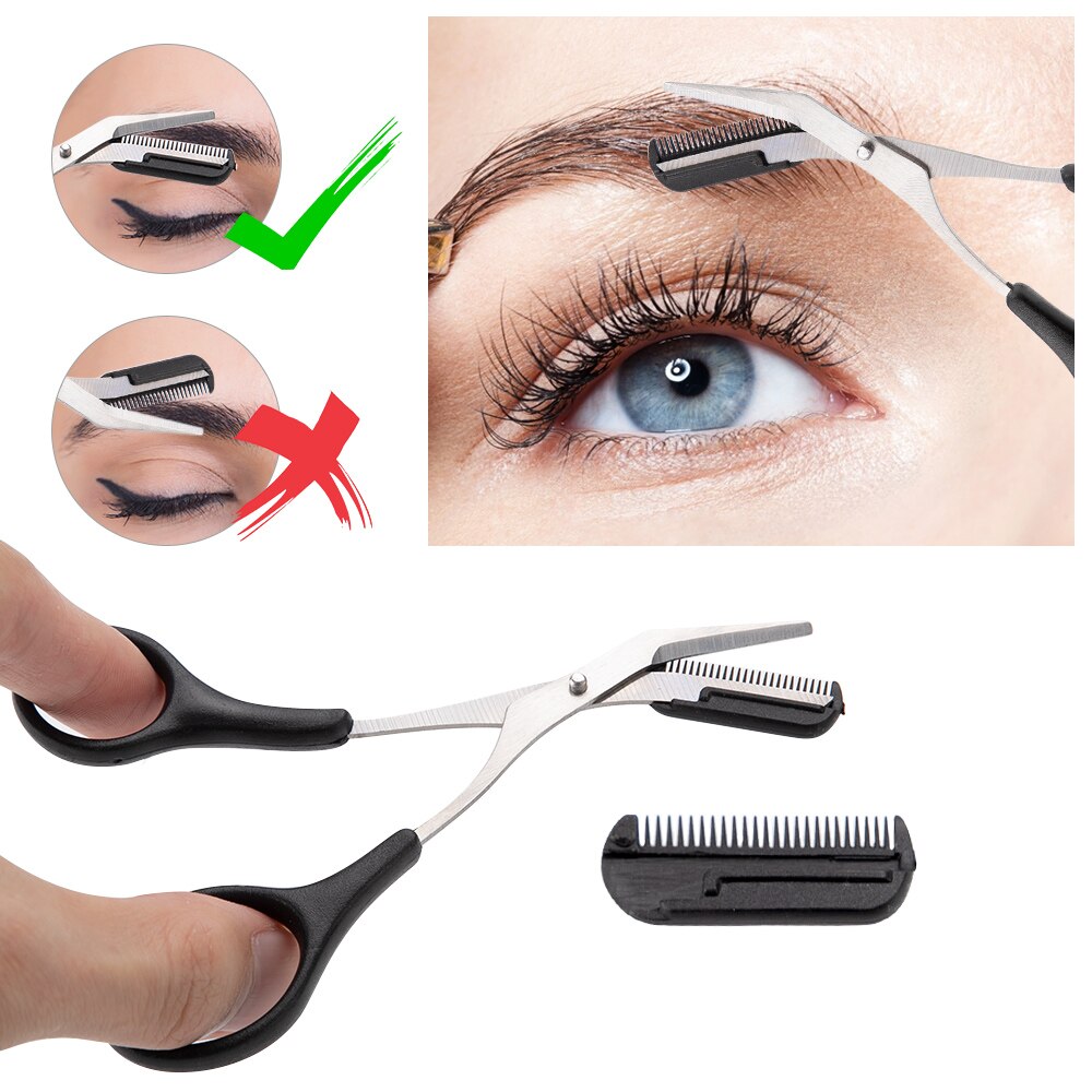 9 PIÈCES Rasoir De Sourcils Sourcil Rasoir Kit Sourcil Ciseaux Peigne À Sourcils Rasoir Pour Le visage Rasoir Cils Brosse À Cils