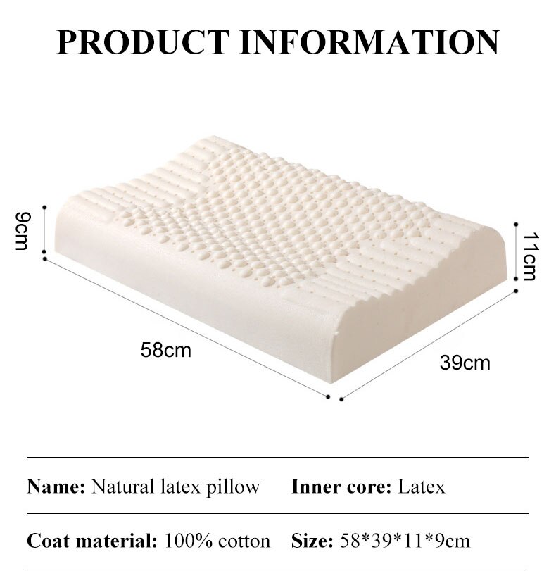 Puur Natuurlijke Latex Orthopedische Kussens Thailand Corrigerende Nek Slaap Kussen Beschermen Wervels Gezondheidszorg Beddengoed Cervicale Kussen