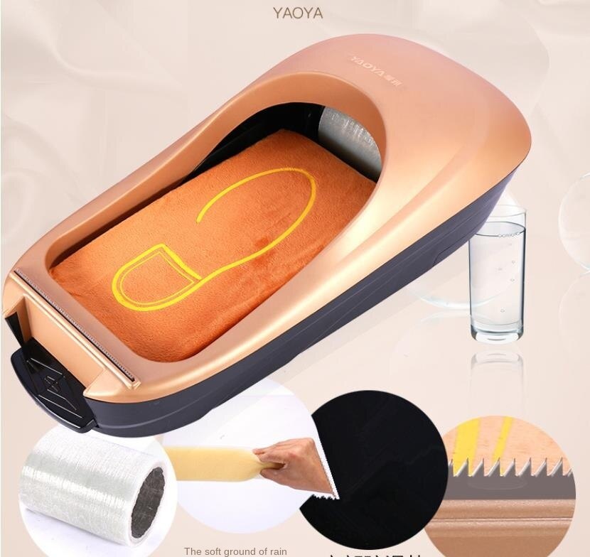 Máquina automática de cubierta de zapatos, dispensador de cubierta de suela de membrana de zapatos de una sola vez, ahorro de tiempo y trabajo, con 2 rollos de película