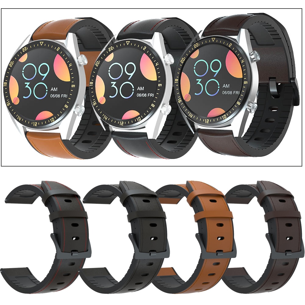Leder + Silikon Armband Für Huawei GT2 42 46mm/GT2e/GT 42 46mm Armband armband 20/22mm für Honor Magicg1/2 Armband Correa