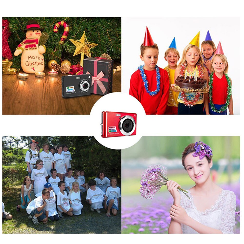 C4 Klar Reise Tragbare COMS Sensor Digital Kamera Ultra Dünne LCD Anzeige Geburtstag Anti Schütteln Mini HD Gesicht Erkennung Zoomen