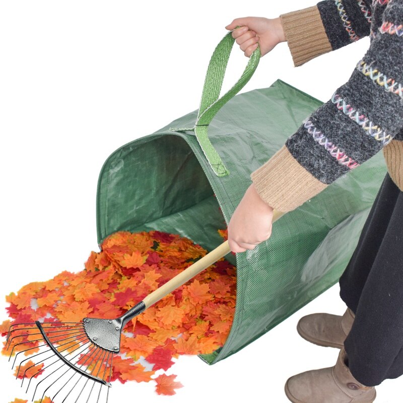 Grote Capaciteit Outdoor Tuin Opbergtas Heavy Duty Leaf Bag Duurzaam Thuis Herbruikbare Afval Tas