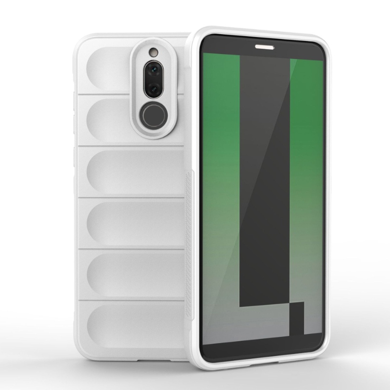Case For Huawei Mate 10 Lite 20 Lite 4g Back Cover Case Shockproof Armor Phone Cases Liquid Silicone Anti-fall Funda Coque: ABS / WHITE