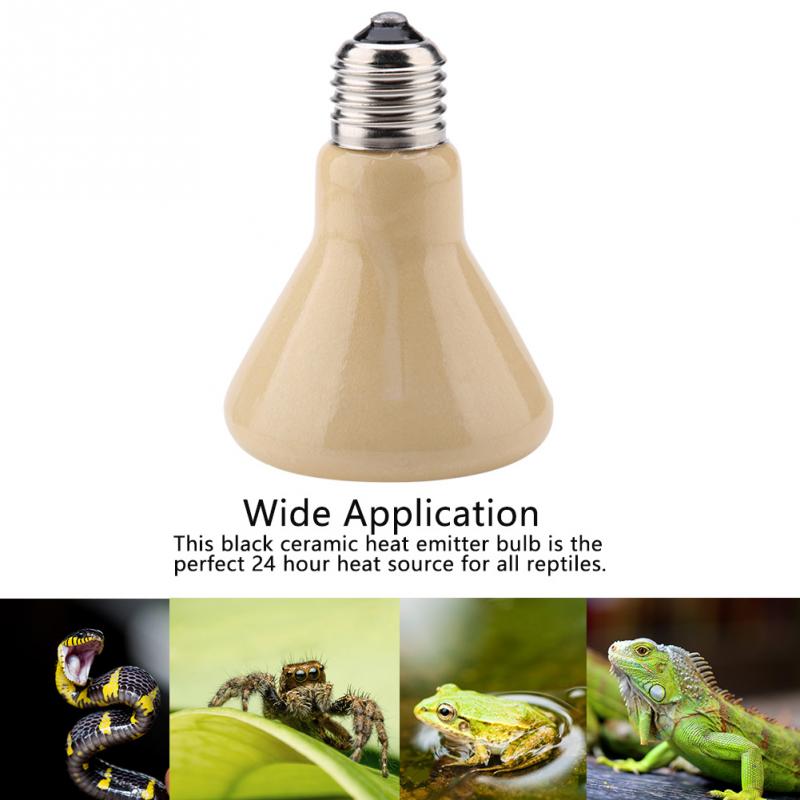 Mini E27 50W 75W 100W 150W huisdier verwarming lamp infrarood keramische zender verwarming lamp pet amfibische snake reptiel lamp 220-230V