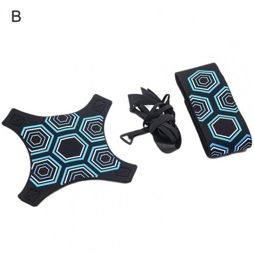 Football Strap Kick Ball Training Aid Adjustable Tool Elastic Hand-free Returner Soccer Trainer Control Skills Sports Supplies: B